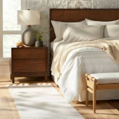 Top 10 👍 Hearth & Hand With Magnolia Texture Border Stripe Rug Cream/Silver Gray - Hearth & Hand™ with Magnolia 😍