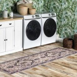Best Pirce 🔥 nuLOOM Sasha Machine Washable Medallion Area Rug 👍