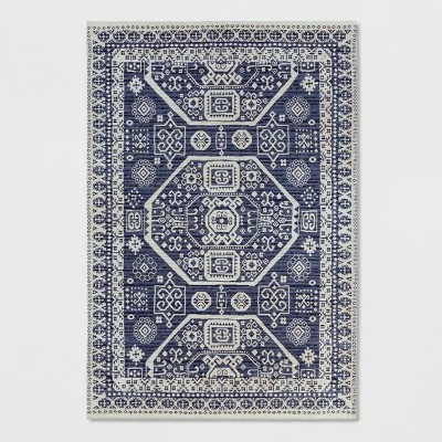 Cheapest 🎉 Blue Jacquard Woven Rug - Threshold 🥰 - Image 4