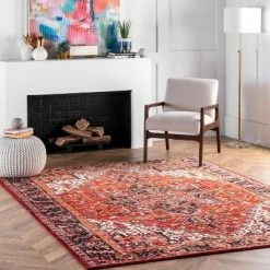 Hot Sale 🌟 nuLOOM Indoor/Outdoor Transitional Emblem Patrice Area Rug ✨