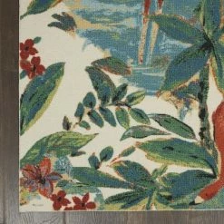 Hot Sale 🔥 Waverly Sun N Shade SND75 Pink/Blue/Cream Indoor/Outdoor Area Rug 🎁