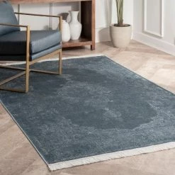 Cheap ✔️ nuLOOM Vintage Medallion Cantrell Fringe Area Rug 🔥