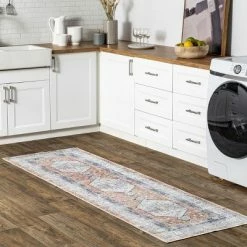 Outlet 😀 nuLOOM Jacquie Machine Washable Vintage Floral Area Rug 😉