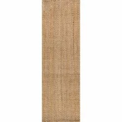Promo 👏 JONATHAN Y Espina Hand Woven Herringbone Chunky Jute Area Rug - JONATHAN Y 🧨