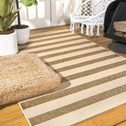 Best Sale ✨ JONATHAN Y Aveiro Wide Stripe Indoor/Outdoor Area Rug - JONATHAN Y ⌛