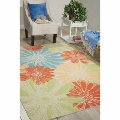 Discount ❤️ Nourison Home & Garden RS022 Indoor/outdoor Area Rug 👍