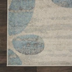 Deals 🔔 Nourison Tranquil TRA01 Ivory/Light Blue Indoor Area Rug 🥰