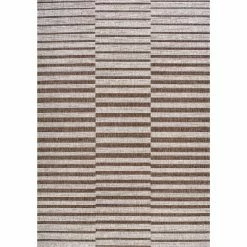 Budget 🔔 JONATHAN Y Sukie Modern Offset Stripe Indoor/Outdoor Area Rug - JONATHAN Y 💯