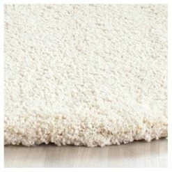 Wholesale 👍 Ivory Solid Shag/Flokati Loomed Round Area Rug - (7' Round) - Safavieh 🌟