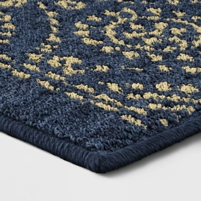 Discount 🔔 Circle Pattern Tufted Rug - Threshold Indigo 🤩