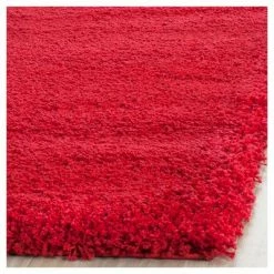 Best Sale 🎉 Red Solid Shag/Flokati Loomed Area Rug - (8'X10') - Safavieh 😍