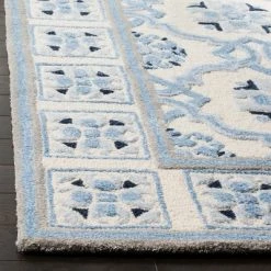 Best reviews of 🎉 Ivory/Blue Geometric Tufted Area Rug - (8'x10') - Safavieh 😍