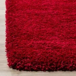 Buy ✨ Red Solid Shag/Flokati Loomed Area Rug - (6'X9') - Safavieh 🔔
