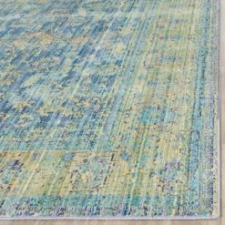 Budget 😍 Floral Loomed Barrow Rug - Safavieh Blue 🎁