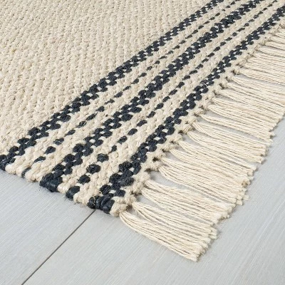 Cheapest 😍 Hearth & Hand With Magnolia Stripe Jute Rug - Hearth & Hand™ with Magnolia Tan/cream ❤️