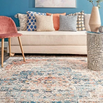 Best deal ⭐ nuLOOM Sawyer Flourishing Medallion Area Rug 🥰 - Image 5
