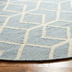 Best reviews of ❤️ Massa Dhurry Rug - Blue/Ivory - (6'x6' Round) - Safavieh 🌟