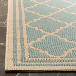 Top 10 ๐ Bettie Quatrefoil Design Loomed Rug - Safavieh Blue/cream ๐