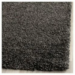 Best Pirce 🧨 10'x14' Solid Shag/Flokati Loomed Area Rug Dark Gray - Safavieh 👏