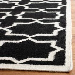 Wholesale 🤩 Aklim Dhurrie Rug - Safavieh Black/ivory 🌟