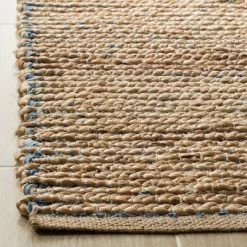 Cheap 😀 Kristin Solid Woven Area Rug - Safavieh Natural/blue 🤩